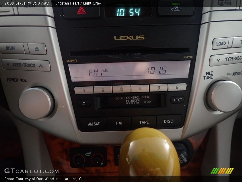 Tungsten Pearl / Light Gray 2009 Lexus RX 350 AWD