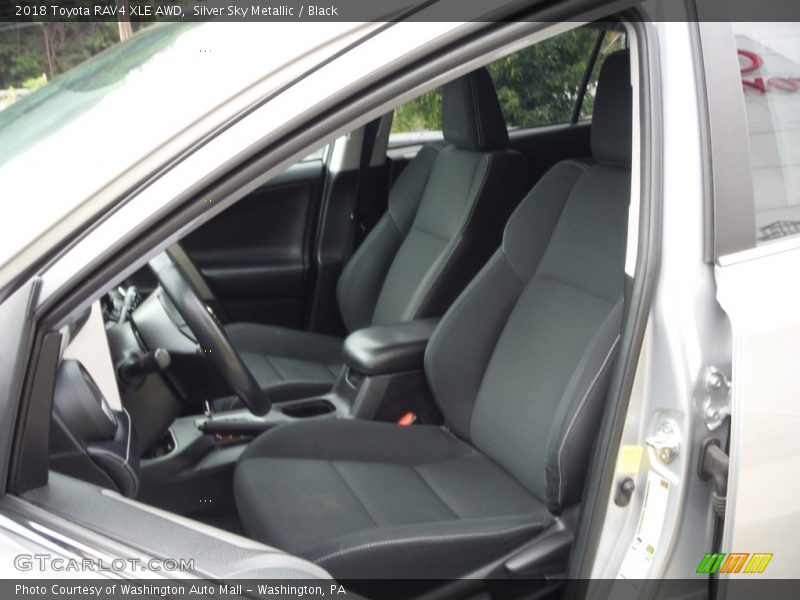Silver Sky Metallic / Black 2018 Toyota RAV4 XLE AWD
