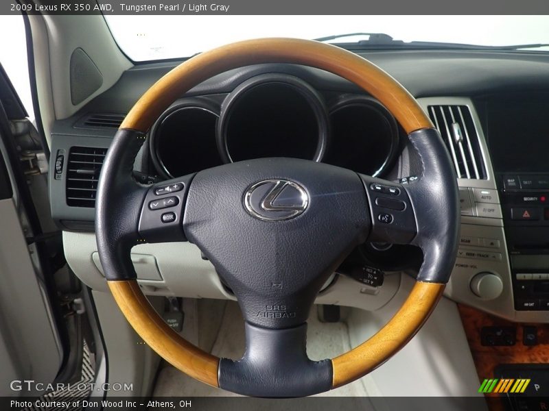 Tungsten Pearl / Light Gray 2009 Lexus RX 350 AWD