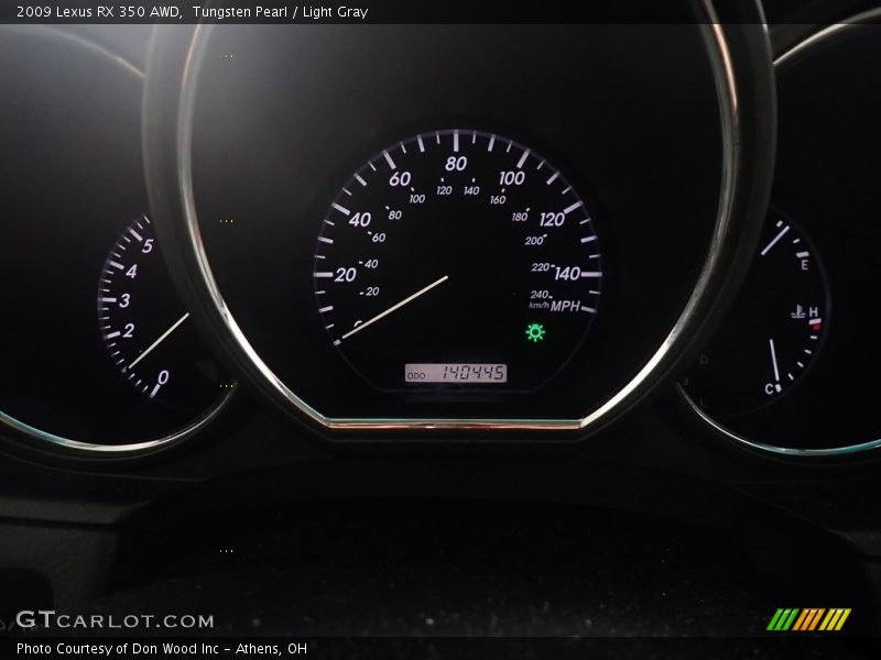 Tungsten Pearl / Light Gray 2009 Lexus RX 350 AWD
