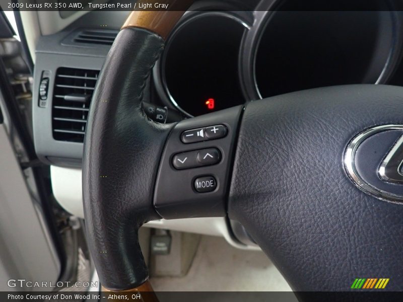 Tungsten Pearl / Light Gray 2009 Lexus RX 350 AWD