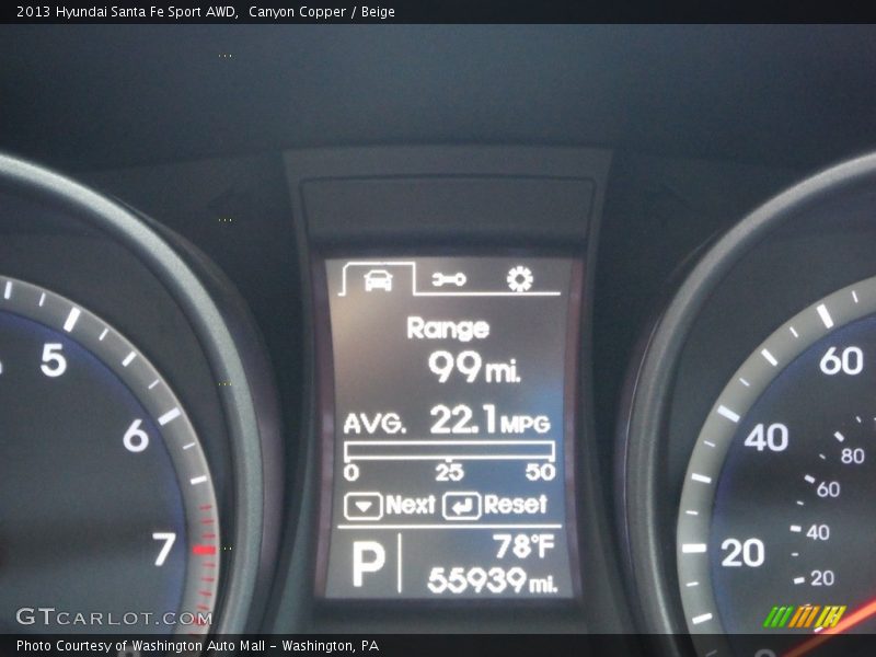 Canyon Copper / Beige 2013 Hyundai Santa Fe Sport AWD