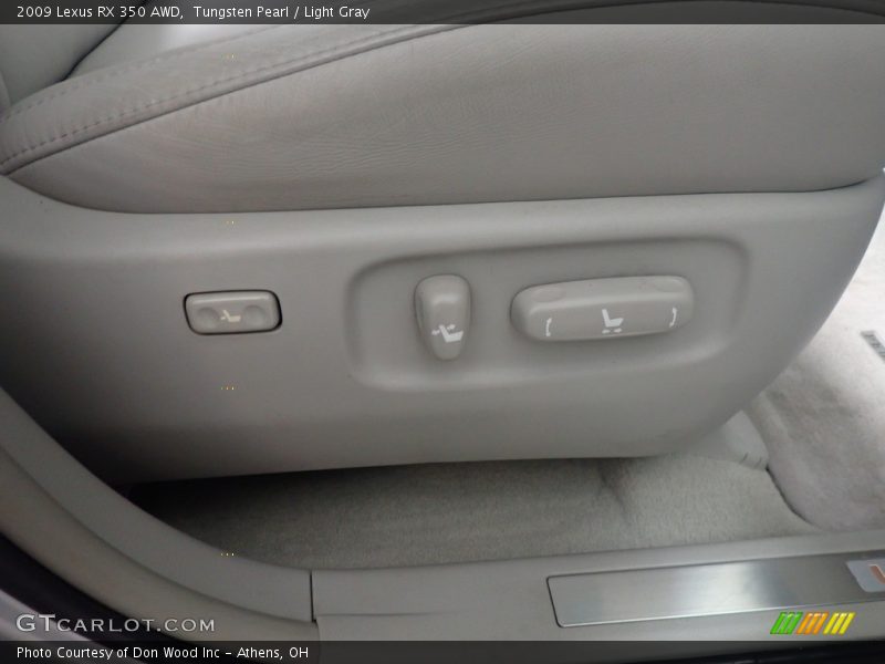 Tungsten Pearl / Light Gray 2009 Lexus RX 350 AWD