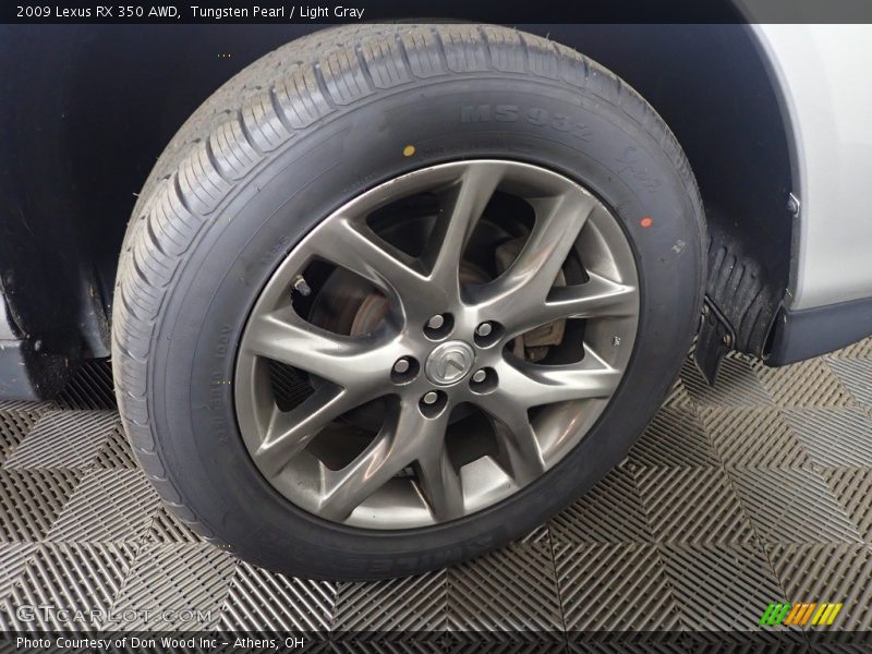 Tungsten Pearl / Light Gray 2009 Lexus RX 350 AWD
