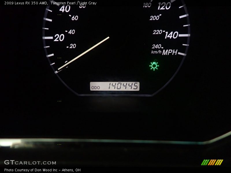 Tungsten Pearl / Light Gray 2009 Lexus RX 350 AWD