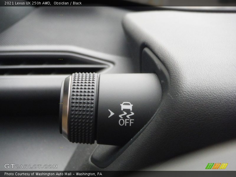 Controls of 2021 UX 250h AWD
