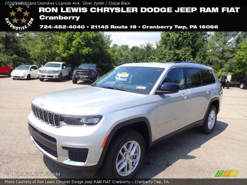Silver Zynith / Global Black 2022 Jeep Grand Cherokee L Laredo 4x4