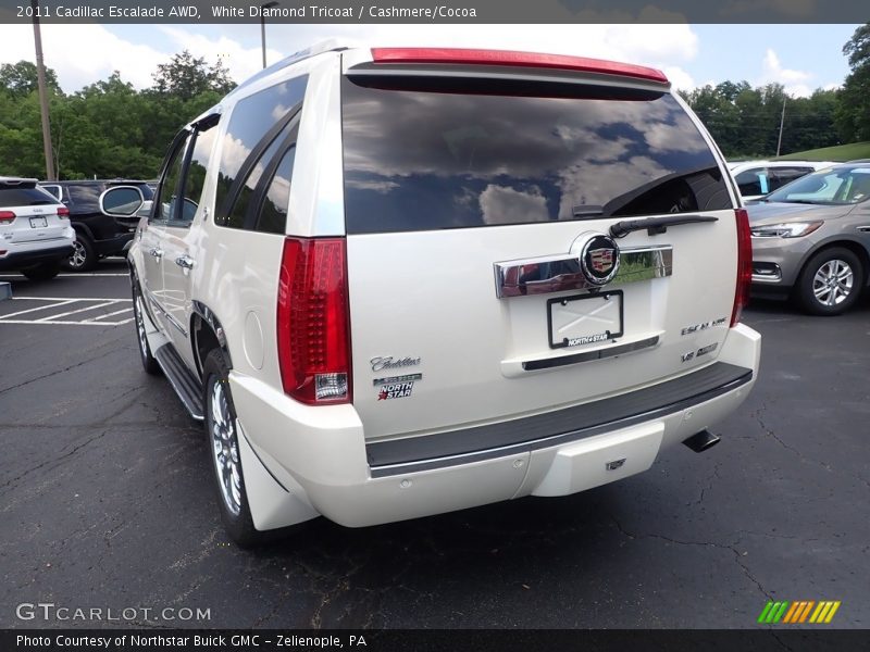 White Diamond Tricoat / Cashmere/Cocoa 2011 Cadillac Escalade AWD