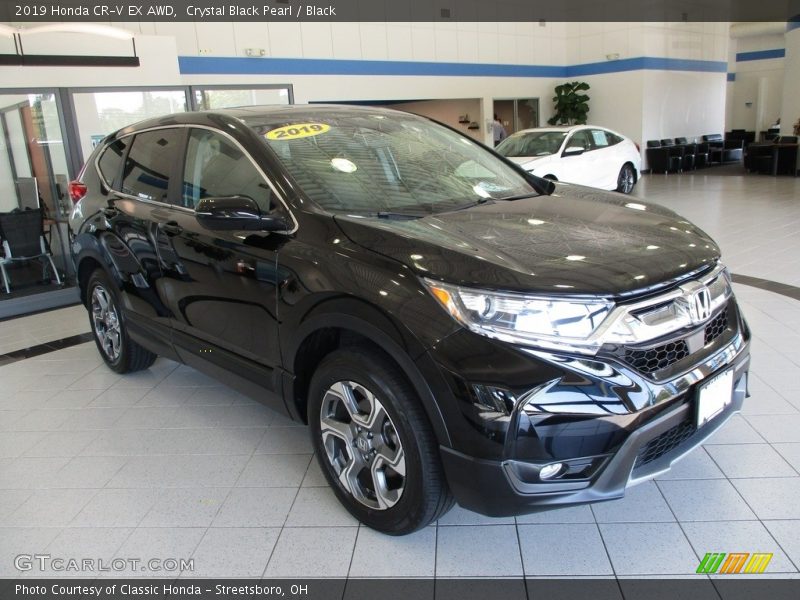 Crystal Black Pearl / Black 2019 Honda CR-V EX AWD