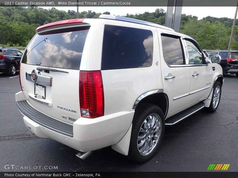 White Diamond Tricoat / Cashmere/Cocoa 2011 Cadillac Escalade AWD