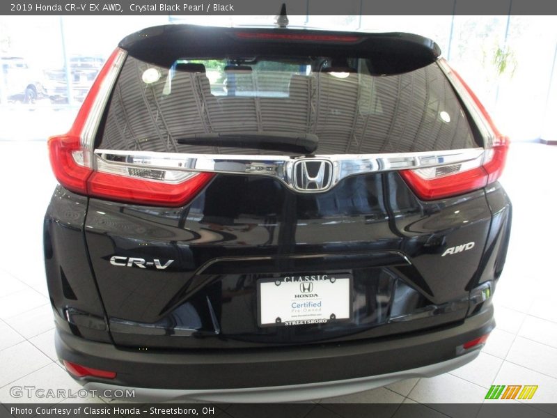 Crystal Black Pearl / Black 2019 Honda CR-V EX AWD