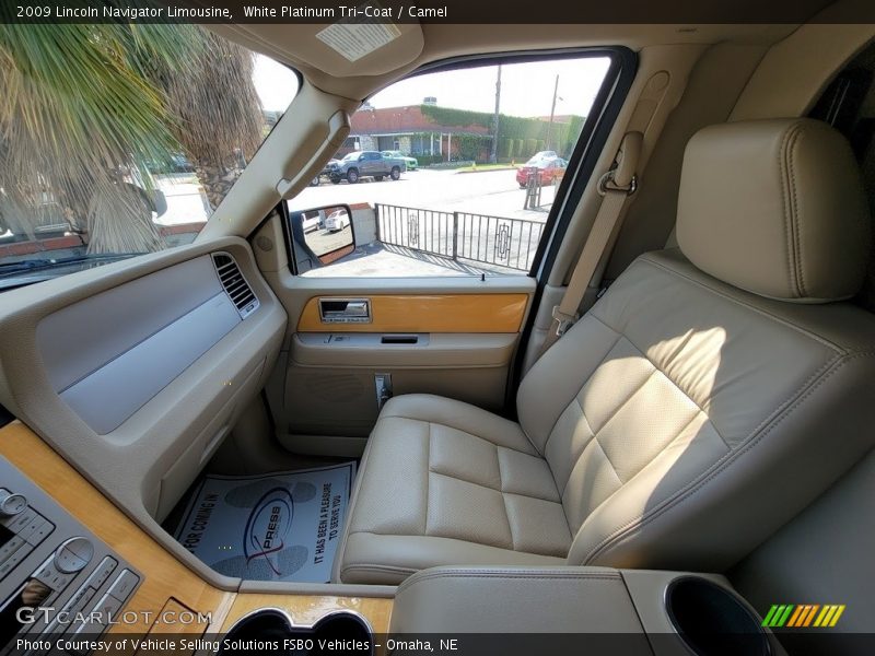 Front Seat of 2009 Navigator Limousine