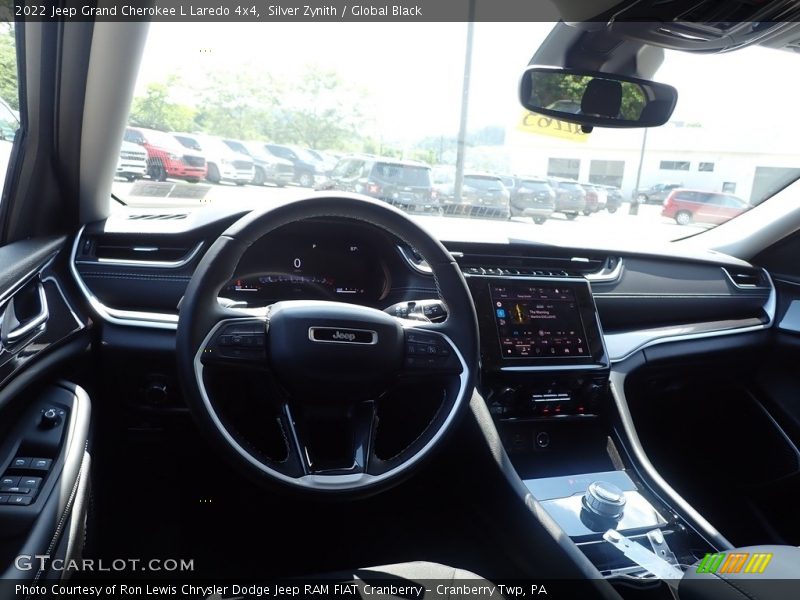 Silver Zynith / Global Black 2022 Jeep Grand Cherokee L Laredo 4x4