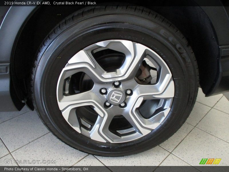 Crystal Black Pearl / Black 2019 Honda CR-V EX AWD