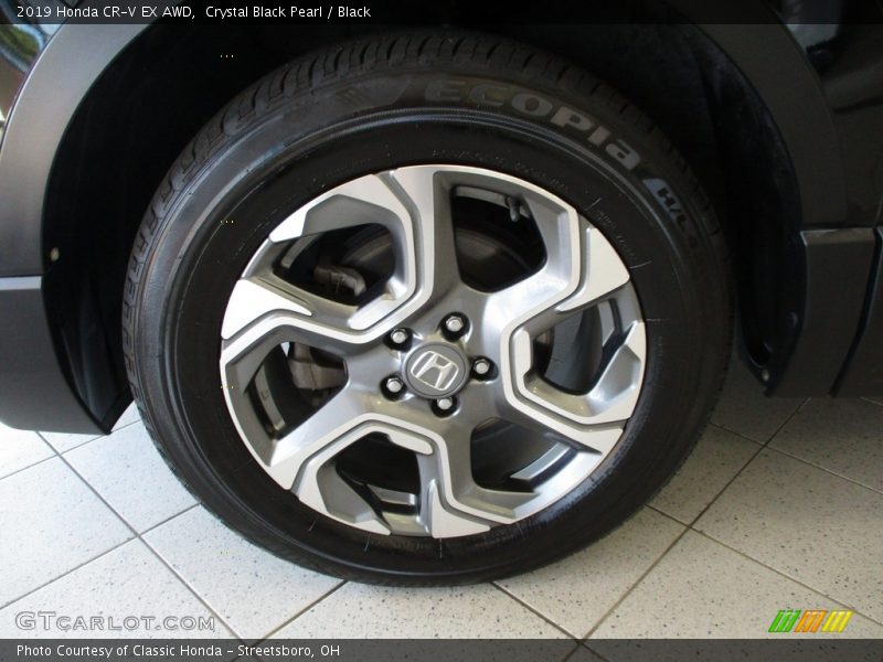 Crystal Black Pearl / Black 2019 Honda CR-V EX AWD