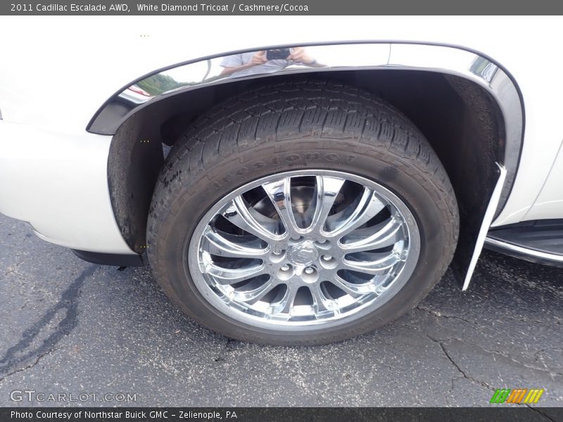 White Diamond Tricoat / Cashmere/Cocoa 2011 Cadillac Escalade AWD