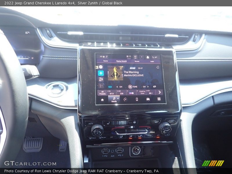 Silver Zynith / Global Black 2022 Jeep Grand Cherokee L Laredo 4x4