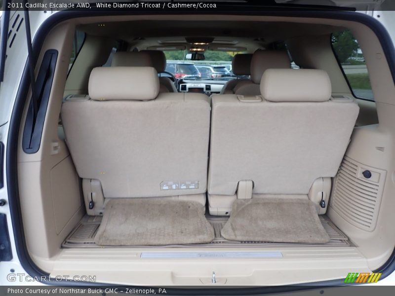 White Diamond Tricoat / Cashmere/Cocoa 2011 Cadillac Escalade AWD