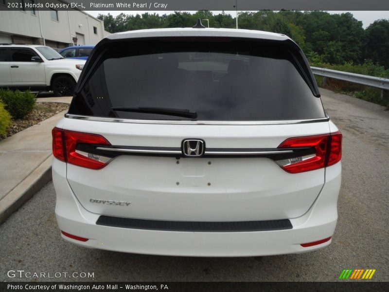Platinum White Pearl / Gray 2021 Honda Odyssey EX-L