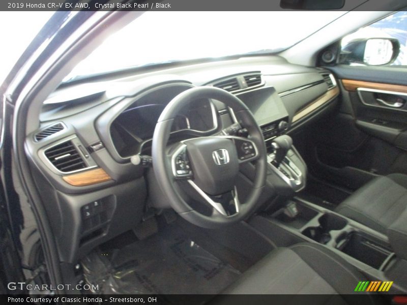 Crystal Black Pearl / Black 2019 Honda CR-V EX AWD