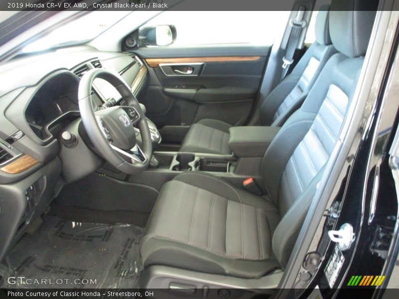 Crystal Black Pearl / Black 2019 Honda CR-V EX AWD
