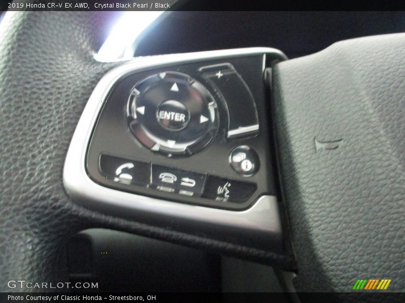 Crystal Black Pearl / Black 2019 Honda CR-V EX AWD