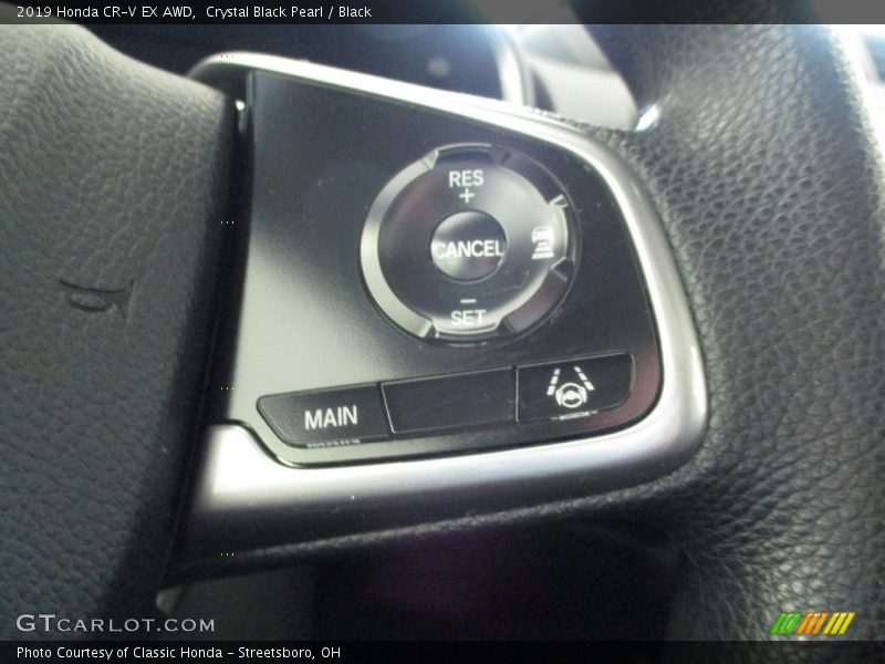 Crystal Black Pearl / Black 2019 Honda CR-V EX AWD