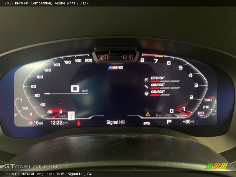  2022 M5 Competition Competition Gauges