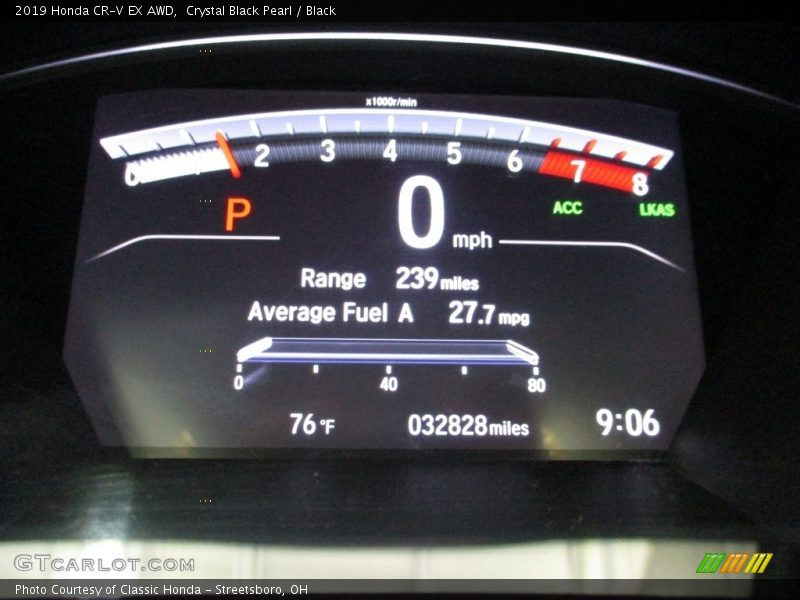 Crystal Black Pearl / Black 2019 Honda CR-V EX AWD