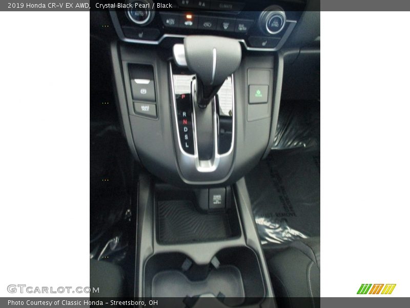 Crystal Black Pearl / Black 2019 Honda CR-V EX AWD