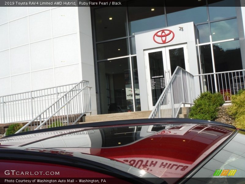 Ruby Flare Pearl / Black 2019 Toyota RAV4 Limited AWD Hybrid