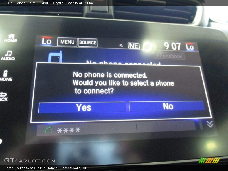 Crystal Black Pearl / Black 2019 Honda CR-V EX AWD