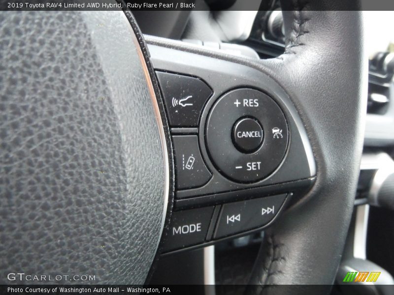 Ruby Flare Pearl / Black 2019 Toyota RAV4 Limited AWD Hybrid