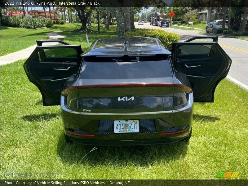 Interstella Gray / Black 2022 Kia EV6 GT-Line AWD