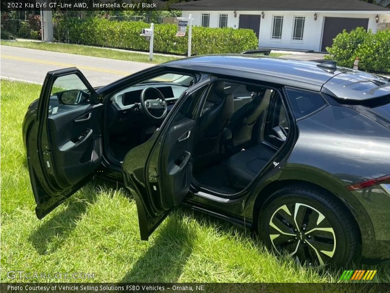 Interstella Gray / Black 2022 Kia EV6 GT-Line AWD