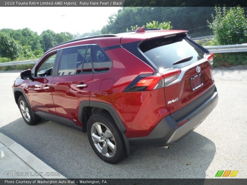 Ruby Flare Pearl / Black 2019 Toyota RAV4 Limited AWD Hybrid