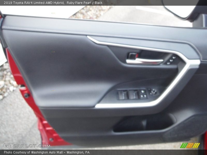 Ruby Flare Pearl / Black 2019 Toyota RAV4 Limited AWD Hybrid