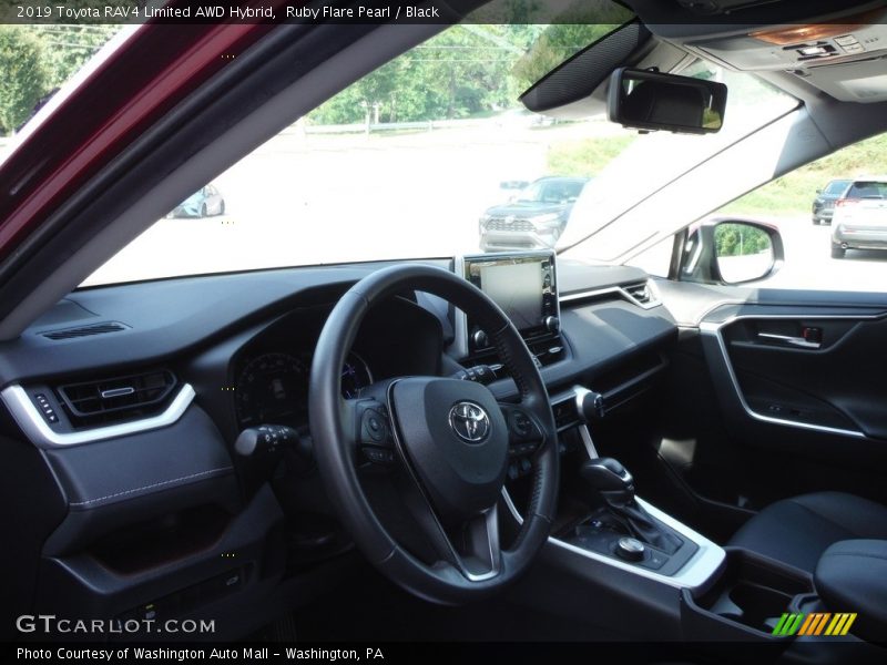 Ruby Flare Pearl / Black 2019 Toyota RAV4 Limited AWD Hybrid