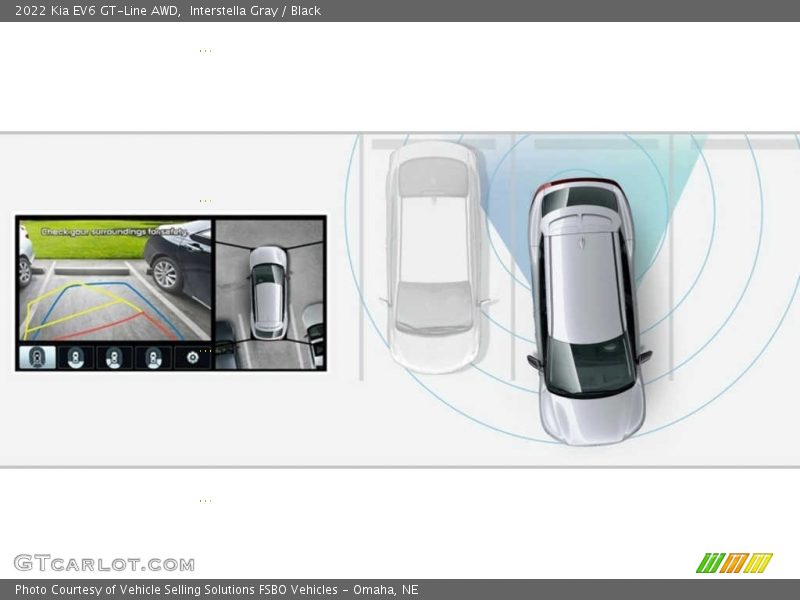 Interstella Gray / Black 2022 Kia EV6 GT-Line AWD