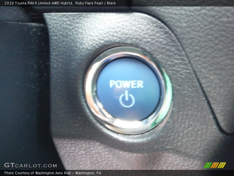 Ruby Flare Pearl / Black 2019 Toyota RAV4 Limited AWD Hybrid