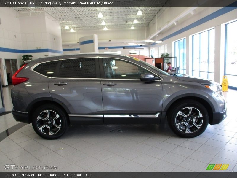 Modern Steel Metallic / Black 2018 Honda CR-V Touring AWD