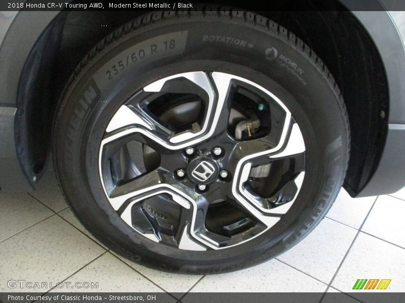 Modern Steel Metallic / Black 2018 Honda CR-V Touring AWD