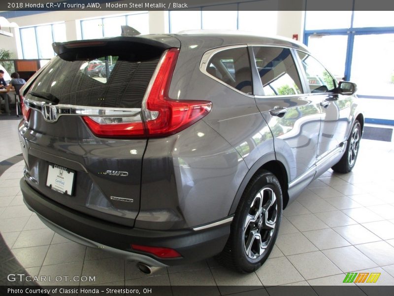 Modern Steel Metallic / Black 2018 Honda CR-V Touring AWD