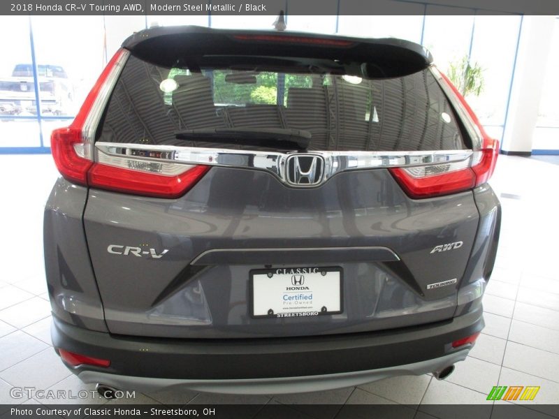 Modern Steel Metallic / Black 2018 Honda CR-V Touring AWD