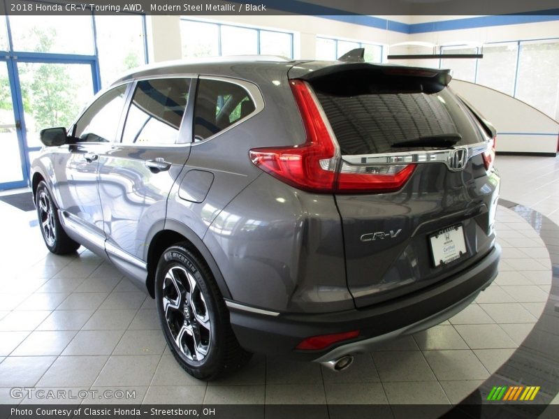 Modern Steel Metallic / Black 2018 Honda CR-V Touring AWD