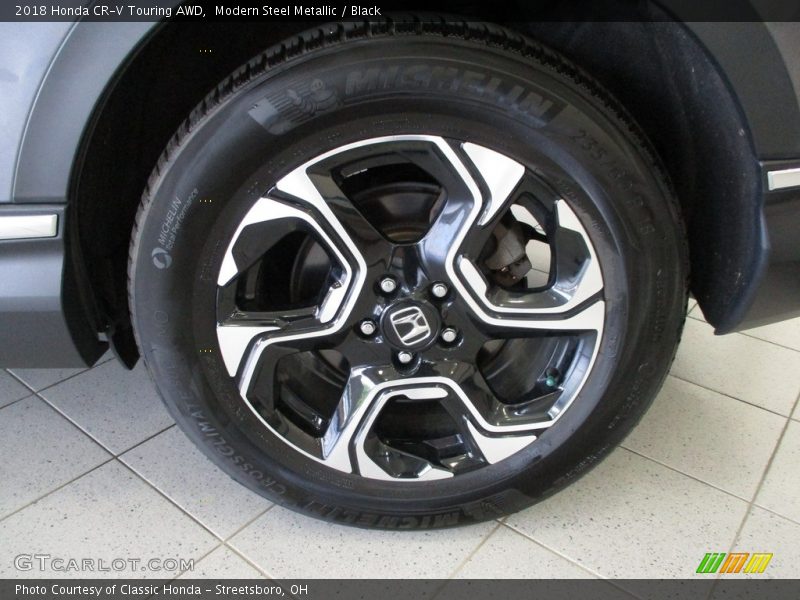 Modern Steel Metallic / Black 2018 Honda CR-V Touring AWD