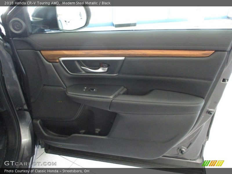 Modern Steel Metallic / Black 2018 Honda CR-V Touring AWD