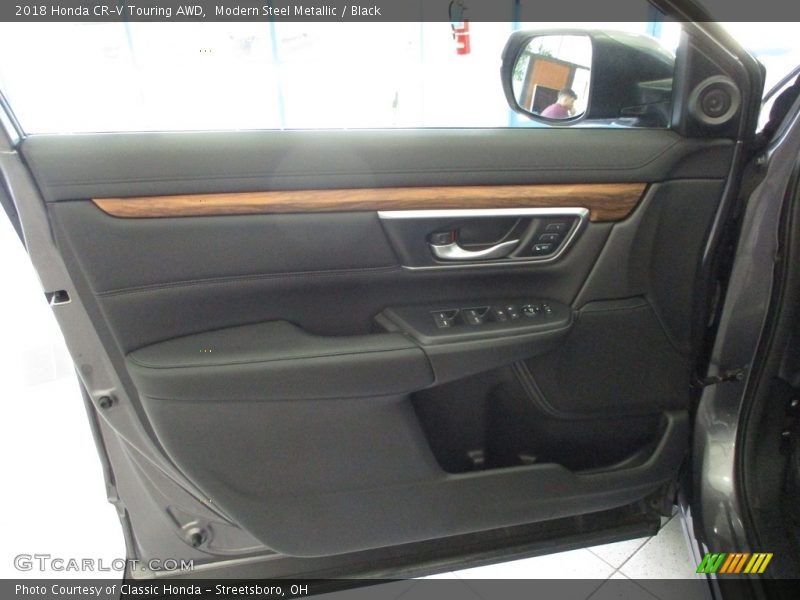 Modern Steel Metallic / Black 2018 Honda CR-V Touring AWD