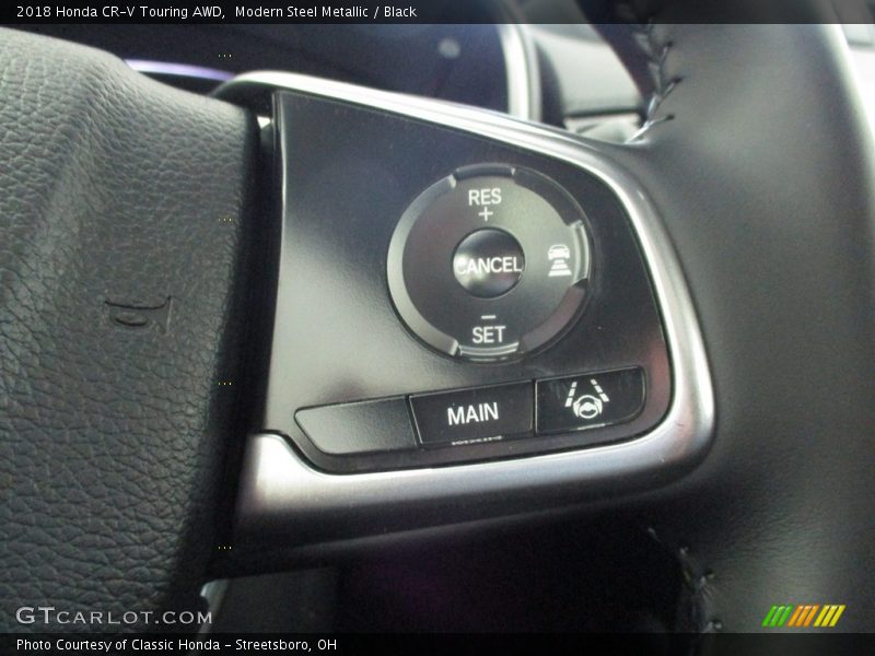 Modern Steel Metallic / Black 2018 Honda CR-V Touring AWD
