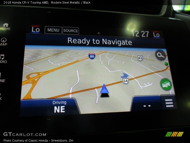 Modern Steel Metallic / Black 2018 Honda CR-V Touring AWD